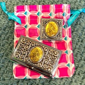 Brighton purse set, card holder and pill box